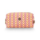 Pip Studio Pip Studio Coco Cosmetic Bag Medium Samba Stripe Orange 21.5x10x10.5cm