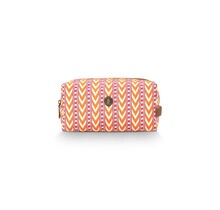 Pip Studio Coco Cosmetic Bag Medium Samba Stripe Orange 21.5x10x10.5cm