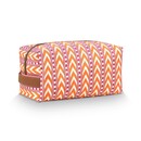 Pip Studio Pip Studio Coco Cosmetic Bag Medium Samba Stripe Orange 21.5x10x10.5cm