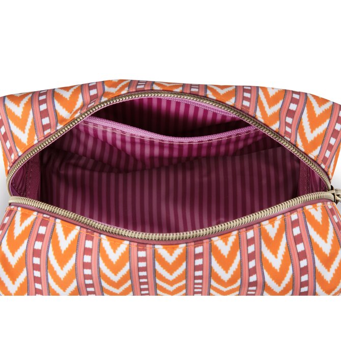 Pip Studio Coco Cosmetic Bag Medium Samba Stripe Orange 21.5x10x10.5cm Pip Studio Coco Cosmetic Bag Medium Samba Stripe Orange 21.5x10x10.5cm