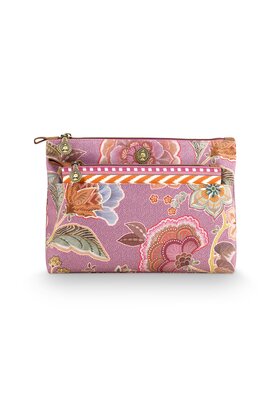 Pip Studio Caryn Cosmetic Bags Combi Matata Lilac 26x7.5x18cm/22x1x13cm