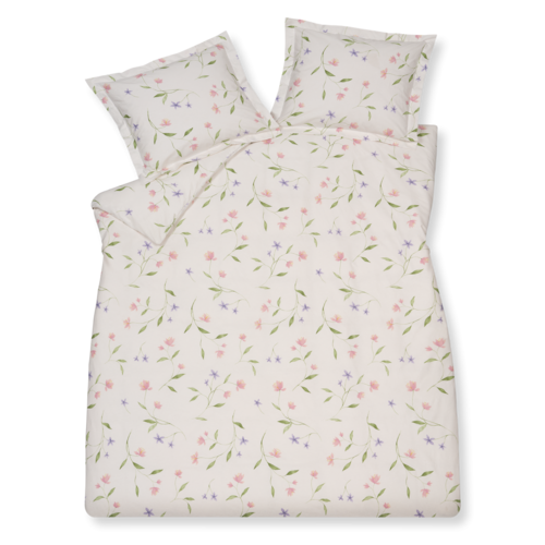 Vandyck Vandyck Dekbedovertrek SOFT BLOOM offwhite 2-persoons (200x200/220 ) afbeelding