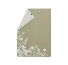 David Fussenegger Silvretta plaid Floral Silhouettes 140x200 Sage