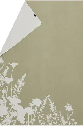 David Fussenegger Silvretta plaid Floral Silhouettes 140x200 Sage