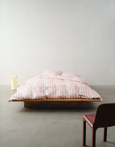 Marc O'Polo Marc O'Polo Classic Stripe Dekbedovertrek 240x200/220 Rose smoke afbeelding