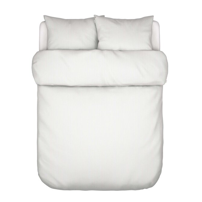 Marc O'Polo Classic Fine Stripe Dekbedovertrek 200x200/220 Grey mist Marc O'Polo Classic Fine Stripe Dekbedovertrek 200x200/220 Grey mist