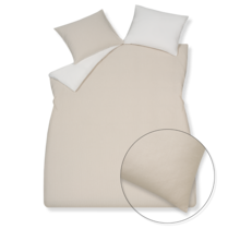 Vandyck Dekbedovertrek PURE 89 stone        Lits-jumeaux (240x200/220 )