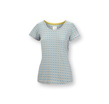 Pip Studio Tilly Short Sleeve Top Mojo Blue L