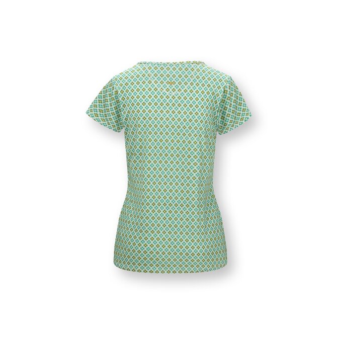 Pip Studio Tilly Short Sleeve Top Mojo Green L Pip Studio Tilly Short Sleeve Top Mojo Green L