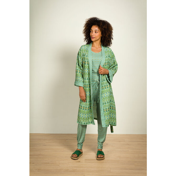 Pip Studio Tilly Short Sleeve Top Mojo Green L Pip Studio Tilly Short Sleeve Top Mojo Green L