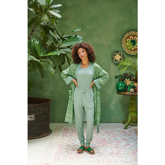 Pip Studio Tilly Short Sleeve Top Mojo Green L Pip Studio Tilly Short Sleeve Top Mojo Green L