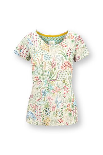 Pip Studio Pip Studio Tilly Short Sleeve Top Querida White XL