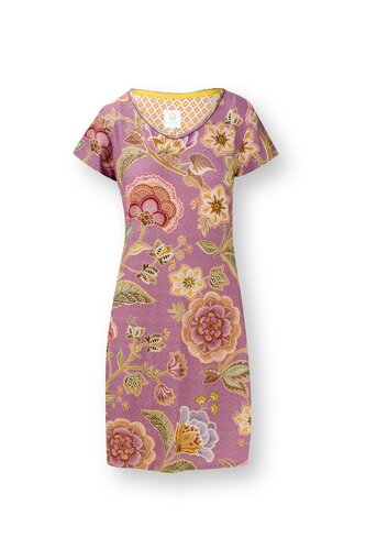 Pip Studio Pip Studio Djoy Short Sleeve Nightdress Matata Lilac XL