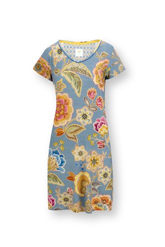 Pip Studio Pip Studio Djoy Short Sleeve Nightdress Matata Blue XL