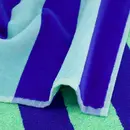 Cawö Cawo Beach Tropical Streifen Strandlaken 80x180 aqua