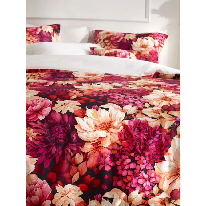 De Witte Lietaer Dekbedovertrek Dahlia  240x220   coral paradis