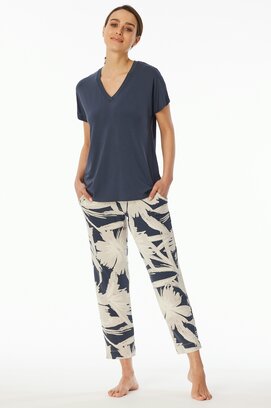 Schiesser Pyjamas 3/4  graphite 182540 40/L