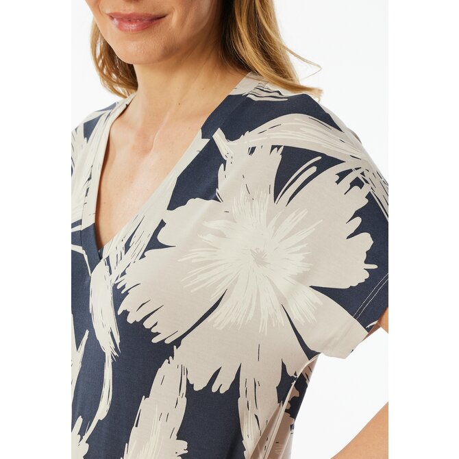 Schiesser Nightshirt 1/2 graphite 182539 42/XL Schiesser Nightshirt 1/2 graphite 182539 42/XL