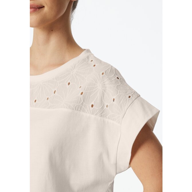 Schiesser Pyjama Short off-white  182536 38/M Schiesser Pyjama Short off-white  182536 38/M