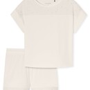 Schiesser Schiesser Pyjama Short off-white  182536 44/XXL