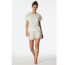 Schiesser Pyjama Short off-white  182536 40/L