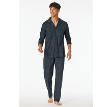 Schiesser Pyjama Long  graphite 182656 56/XXL