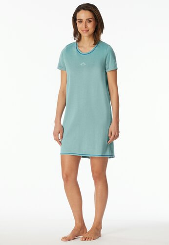 Schiesser Schiesser Nightshirt jade green 181252 40/L