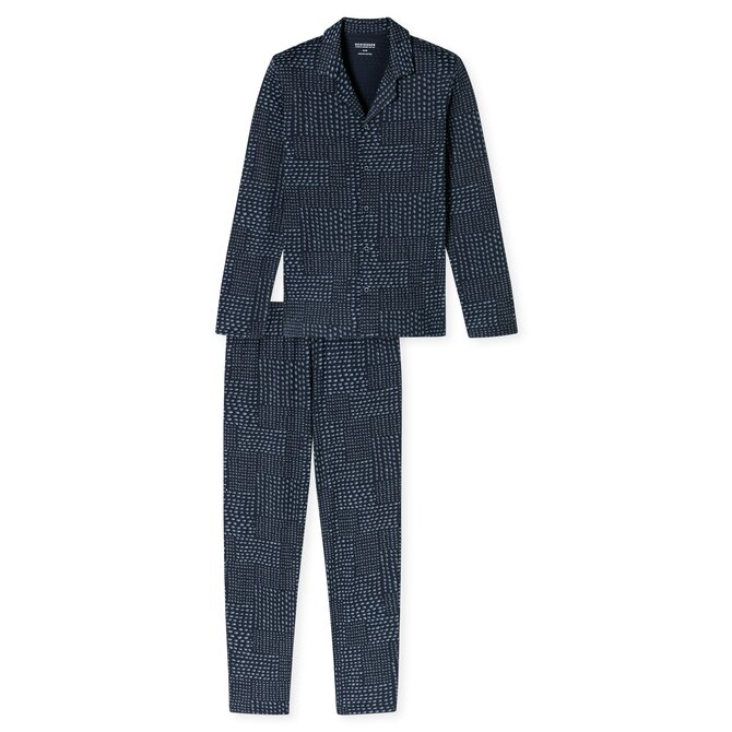 Schiesser Pyjama Long  graphite 182656 50/M Schiesser Pyjama Long  graphite 182656 50/M