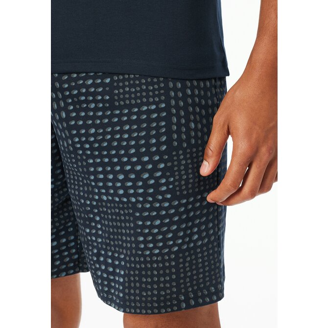 Schiesser Pyjama Short graphite 182613 58/3XL Schiesser Pyjama Short graphite 182613 58/3XL