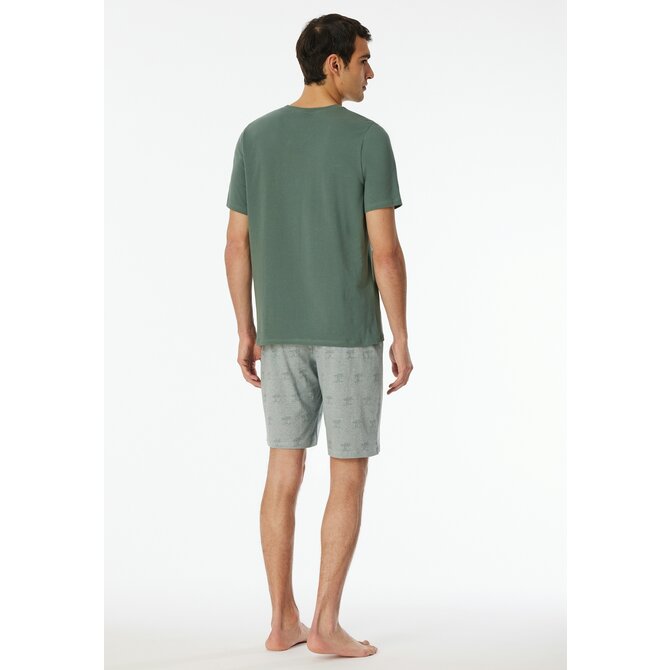Schiesser Pyjama Short khaki  182609 48/S Schiesser Pyjama Short khaki  182609 48/S