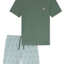 Schiesser Schiesser Pyjama Short khaki  182609 48/S