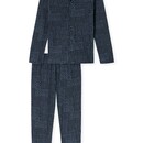 Schiesser Schiesser Pyjama Long  graphite 182656 48/S