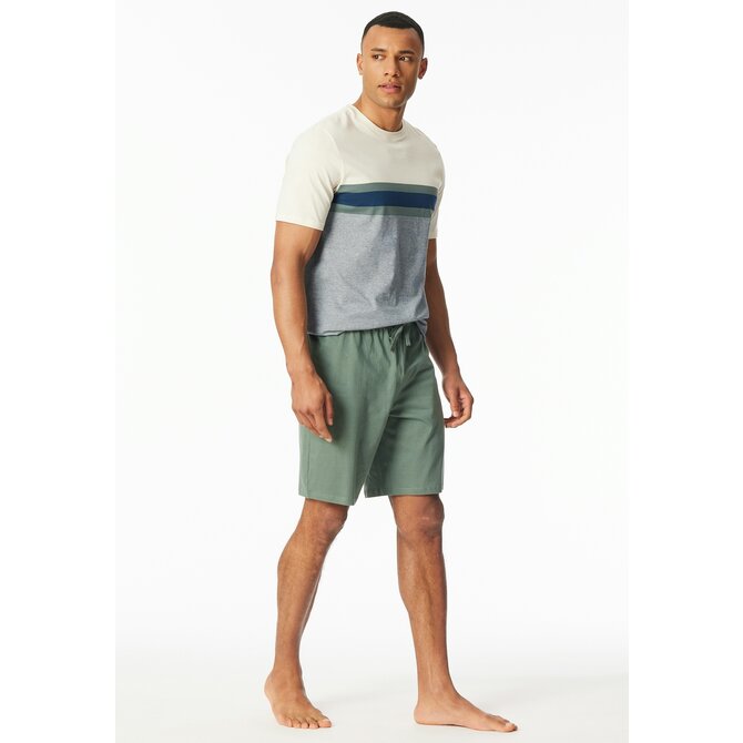 Schiesser Pyjama Short khaki  182607 54/XL