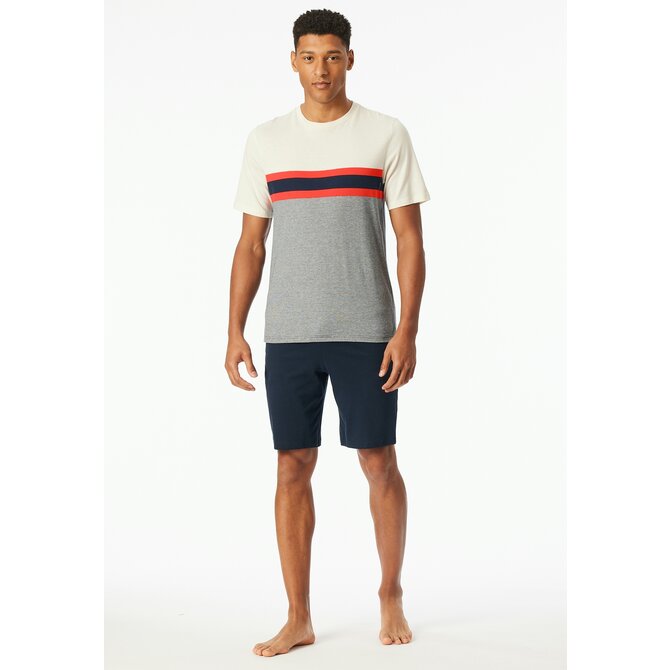 Schiesser Pyjama Short light red  182607 50/M