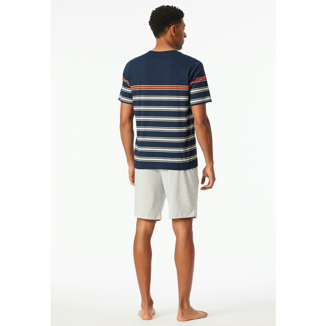 Schiesser Pyjama Short nightblue  182604 50/M Schiesser Pyjama Short nightblue  182604 50/M