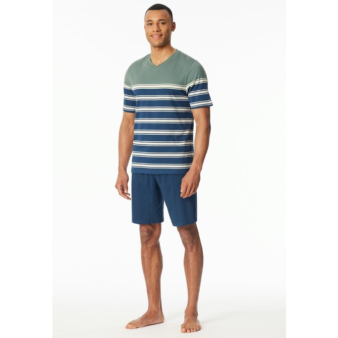 Schiesser Pyjama Short khaki  182604 52/L
