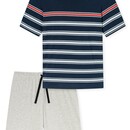 Schiesser Schiesser Pyjama Short nightblue  182604 52/L