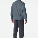 Schiesser Schiesser Pyjama Long  graphite 181162 50/M