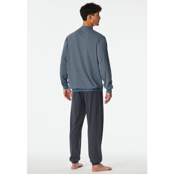Schiesser Pyjama Long  graphite 181162 50/M Schiesser Pyjama Long  graphite 181162 50/M