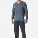 Schiesser Schiesser Pyjama Long  graphite 181162 50/M
