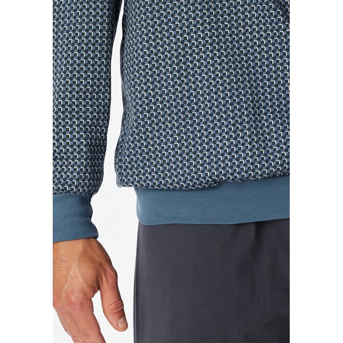 Schiesser Pyjama Long  graphite 181162 48/S Schiesser Pyjama Long  graphite 181162 48/S