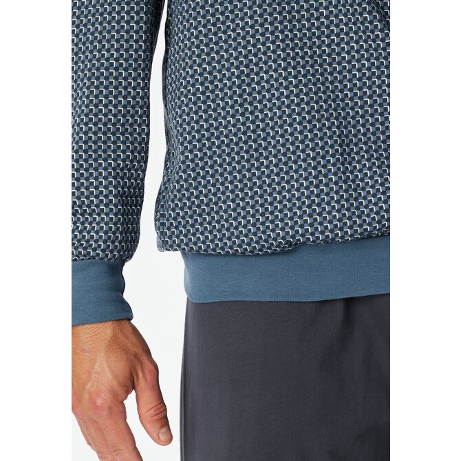 Schiesser Pyjama Long  graphite 181162 52/L Schiesser Pyjama Long  graphite 181162 52/L