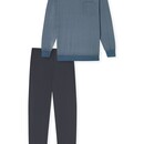 Schiesser Schiesser Pyjama Long  graphite 181162 52/L