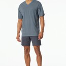 Schiesser Schiesser Pyjama Short graphite 181161 56/XXL
