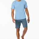 Schiesser Schiesser Pyjama Short pacific blue 181157 52/L