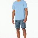 Schiesser Schiesser Pyjama Short pacific blue 181157 52/L