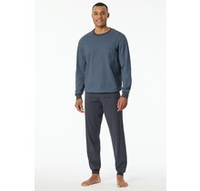 Schiesser Pyjama Long  graphite 181156 50/M
