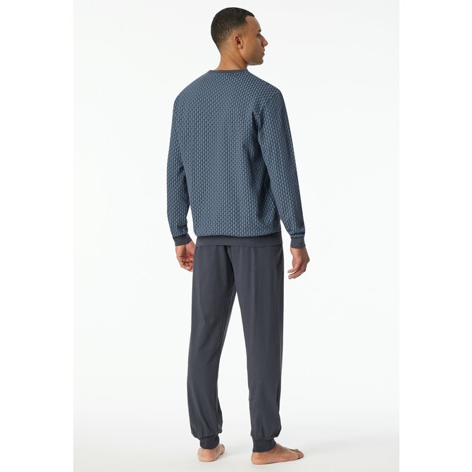 Schiesser Pyjama Long  graphite 181156 50/M Schiesser Pyjama Long  graphite 181156 50/M