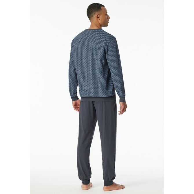 Schiesser Pyjama Long  graphite 181156 48/S Schiesser Pyjama Long  graphite 181156 48/S