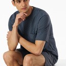 Schiesser Schiesser Pyjama Short graphite 181155 56/XXL